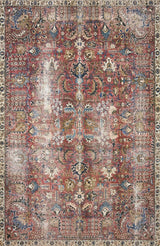Chris Loves Julia x Loloi Jules Jul-01 Merlot/Multi Rugs.