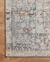 Chris Loves Julia x Loloi Jules Jul-07 Natural/Ocean Rugs.