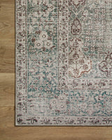 Chris Loves Julia x Loloi Jules Jul-08 Emerald/Antique Ivory Rug.