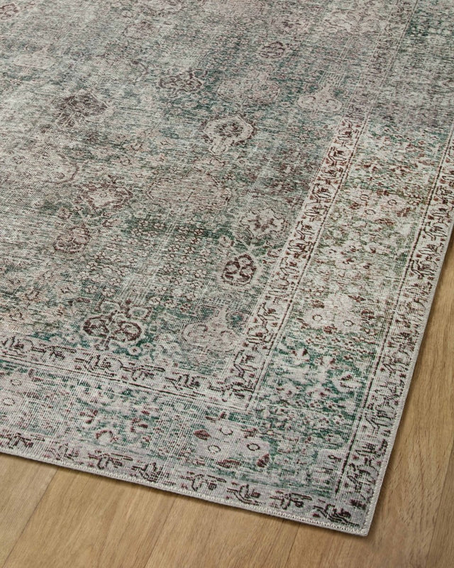 Chris Loves Julia x Loloi Jules Jul-08 Emerald/Antique Ivory Rug.