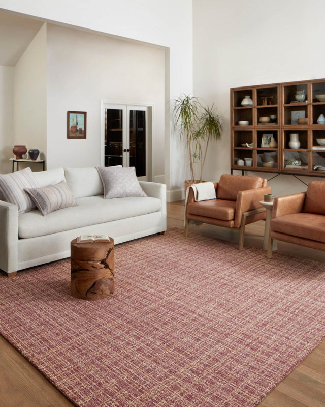 Chris Loves Julia x Loloi Polly Pol-03 Berry/Natural Rug.