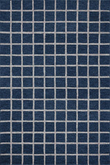 Chris Loves Julia x Loloi Polly Pol-05 Navy/Silver Rug.