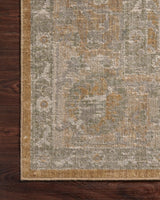 Chris Loves Julia x Loloi Rosemarie Roe-01 Gold/Sand Rugs.