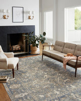 Chris Loves Julia x Loloi Rosemarie Roe-03 Sand/Lagoon Rugs.