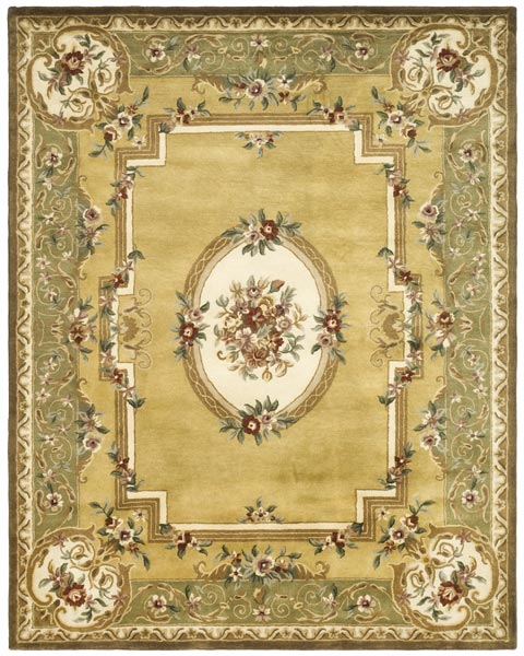 Safavieh Classic cl280a Light Gold / Green Rugs