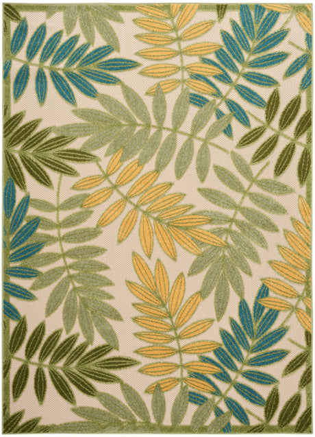 Nourison Aloha Alh18 Green Multicolor Area Rug