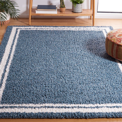 Safavieh Calico Shag Clc100M Blue/Ivory Area Rug