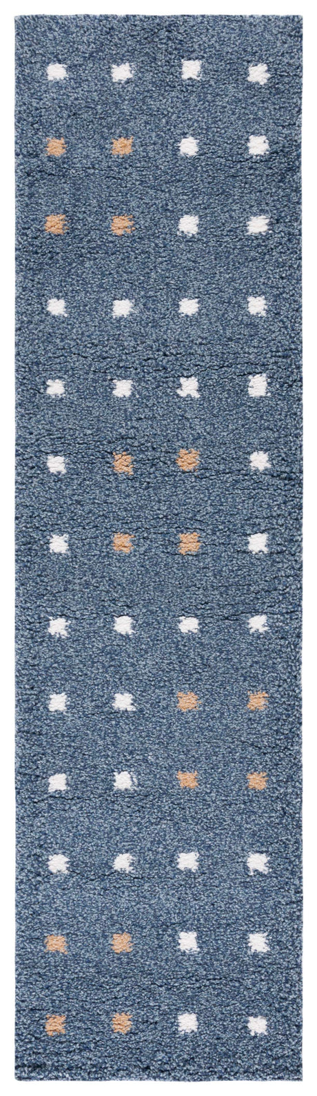 Safavieh Calico Shag Clc102M Blue/Ivory Rug.