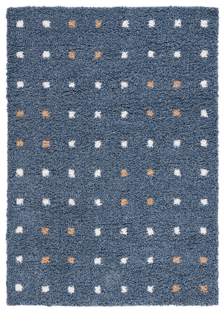 Safavieh Calico Shag Clc102M Blue/Ivory Rug.