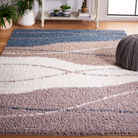 Safavieh Calico Shag Clc108E Taupe/Blue Area Rug