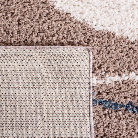 Safavieh Calico Shag Clc108E Taupe/Blue Rug.