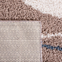 Safavieh Calico Shag Clc108E Taupe/Blue Area Rug