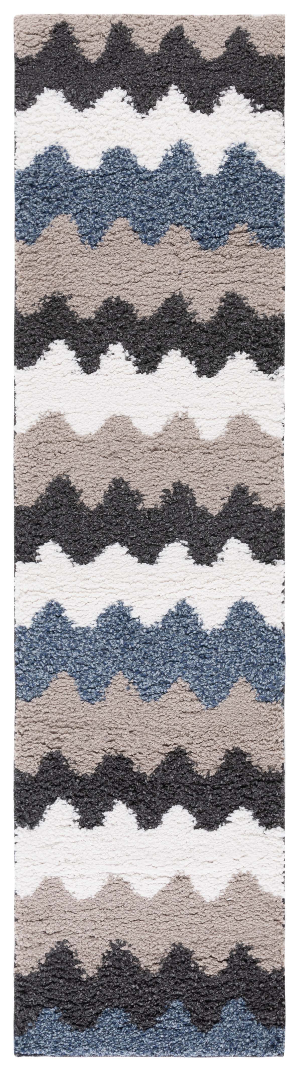 Safavieh Calico Shag Clc116Z Black/Taupe Area Rug