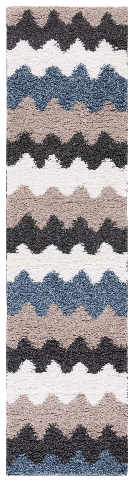 Safavieh Calico Shag Clc116Z Black/Taupe Rug.