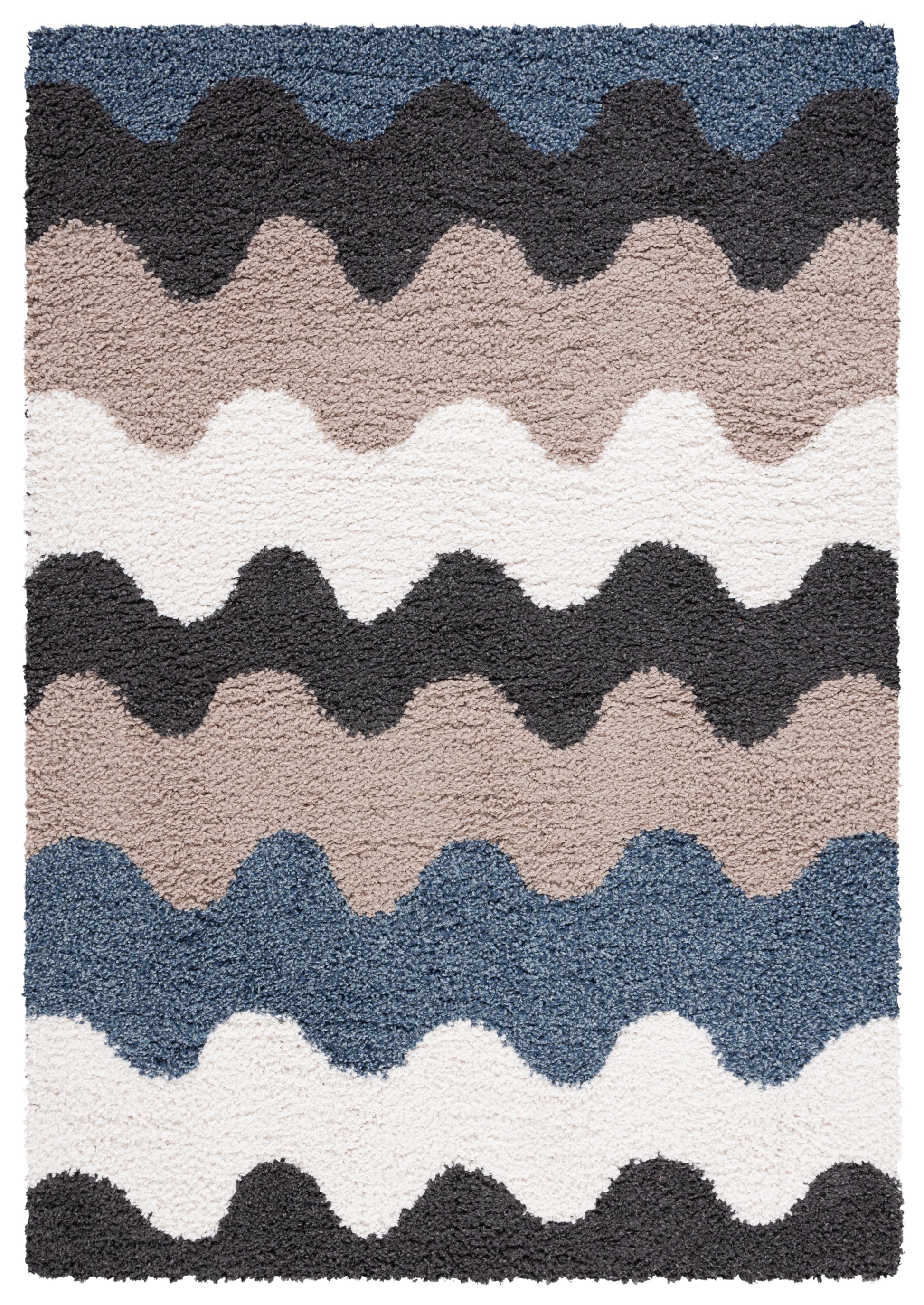 Safavieh Calico Shag Clc116Z Black/Taupe Area Rug