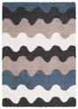 Safavieh Calico Shag Clc116Z Black/Taupe Rug.