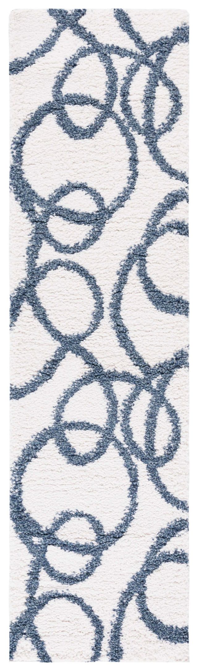 Safavieh Calico Shag Clc118A Ivory/Blue Rug.