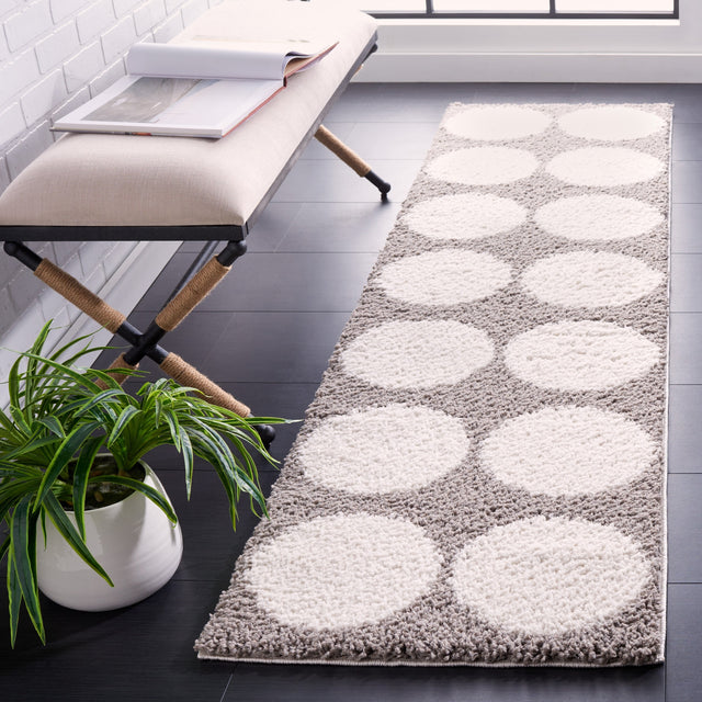 Safavieh Calico Shag Clc120F Grey/Ivory Rug.