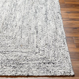 Surya Cologne Cog-2300 Pale Slate, Light Grey, Sterling Grey, Metallic - Silver, Pewter Rug.