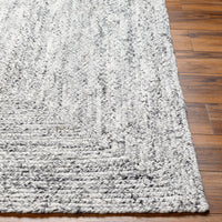 Surya Cologne Cog-2300 Pale Slate, Light Grey, Sterling Grey, Metallic - Silver, Pewter Area Rug