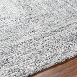 Surya Cologne Cog-2300 Pale Slate, Light Grey, Sterling Grey, Metallic - Silver, Pewter Rug.