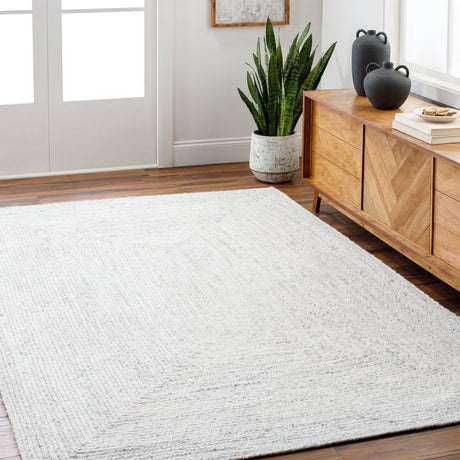 Surya Cologne Cog-2302 Off-White, Light Silver Rug.