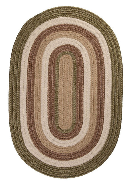 Colonial Mills Brooklyn Bn69 Moss / Green / Neutral Rugs.