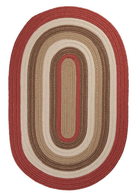 Colonial Mills Brooklyn Bn79 Terracotta / Red / Neutral Rugs.