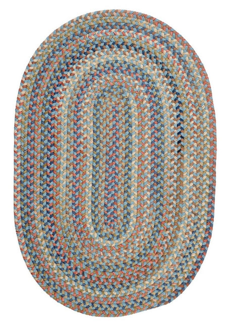 Colonial Mills Cedar Cove Cv29 Light Blue / Blue / Multi Rugs.