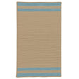 Colonial Mills Denali End Stripe De25 Federal Blue Rugs.