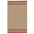 Colonial Mills Denali End Stripe De35 Brick Red Rugs.