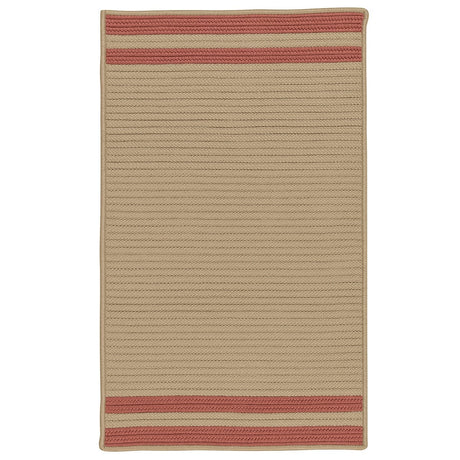 Colonial Mills Denali End Stripe De35 Brick Red Rugs.