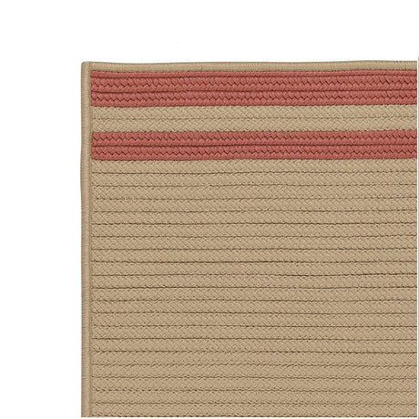 Colonial Mills Denali End Stripe De35 Brick Red Rugs.