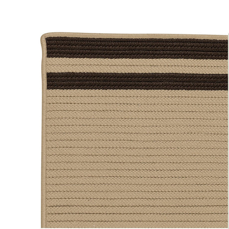 Colonial Mills Denali End Stripe De65 Mink Rugs.