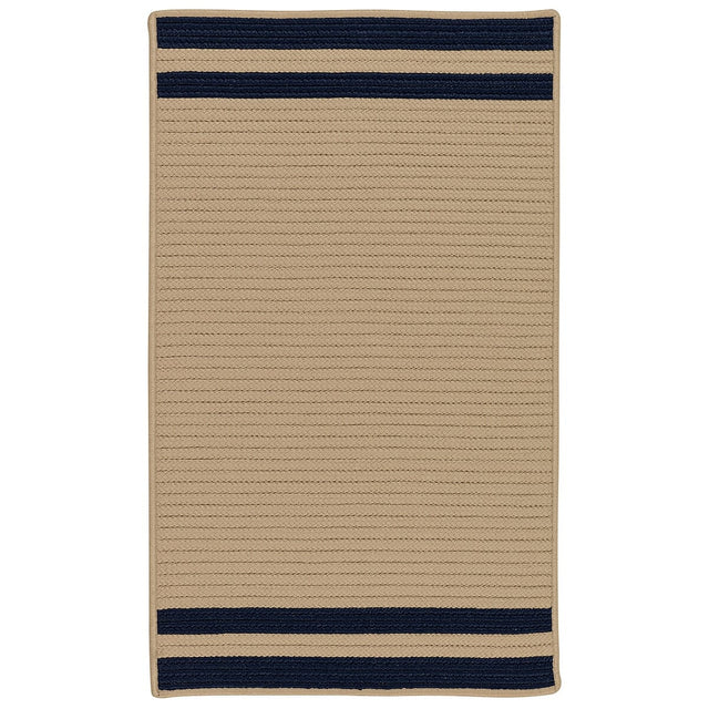 Colonial Mills Denali End Stripe De75 Navy Rugs.