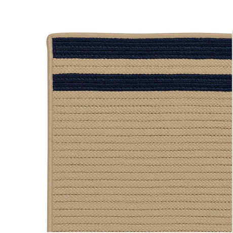 Colonial Mills Denali End Stripe De75 Navy Rugs.