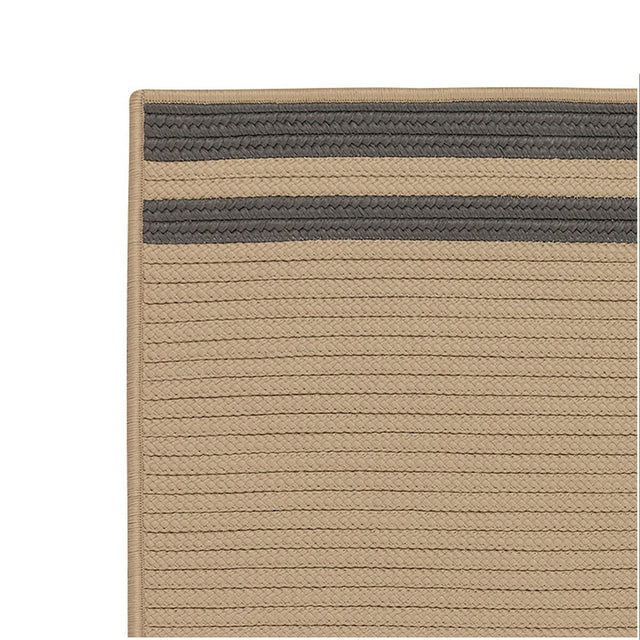 Colonial Mills Denali End Stripe De85 Grey Rugs.