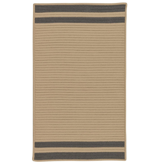 Colonial Mills Denali End Stripe De85 Grey Rugs.