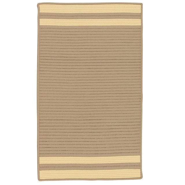 Colonial Mills Denali End Stripe De95 Yellow Rugs - Colonial Mills - de95r024x036s