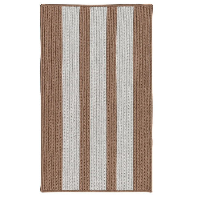 Colonial Mills Everglades Vertical Stripe Ev47 Mocha Rugs.