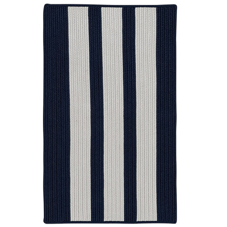 Colonial Mills Everglades Vertical Stripe Ev57 Navy Pier Rugs - Colonial Mills - ev57r024x036s