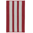 Colonial Mills Everglades Vertical Stripe Ev67 Sunset Red Rugs.