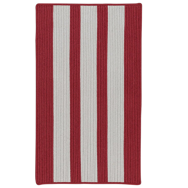 Colonial Mills Everglades Vertical Stripe Ev67 Sunset Red Rugs.