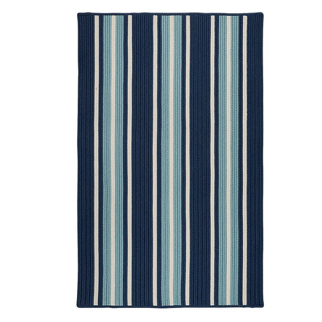 Colonial Mills Mesa Stripe Ms34 Shoreline Blue Rugs.