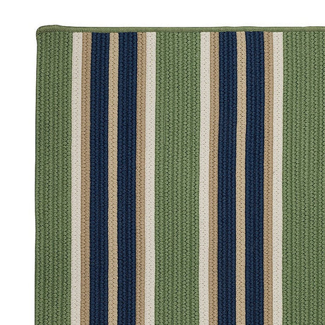 Colonial Mills Mesa Stripe Ms35 Harbor Green Rugs.