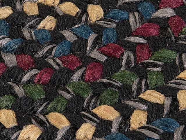 Colonial Mills Midnight Mn47 Carbon / Green / Multi Rugs.