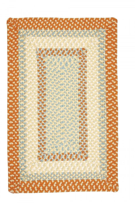 Colonial Mills Montego mg29 Tangerine / Celery / Yellow Rugs.