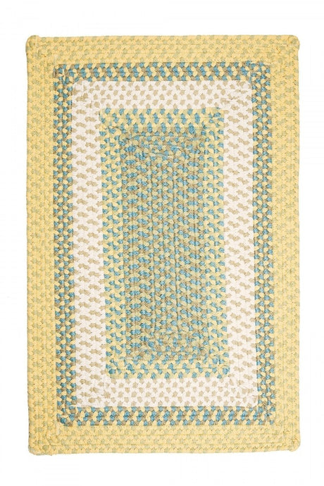 Colonial Mills Montego mg39 Sundance / Celery / Federal Blue Rugs.