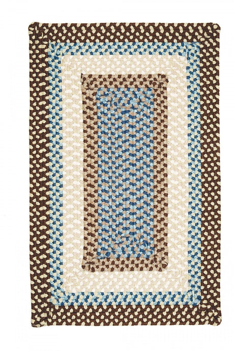 Colonial Mills Montego mg89 Bright Brown / Celery / Blue Rugs - Colonial Mills - mg89r024x036r