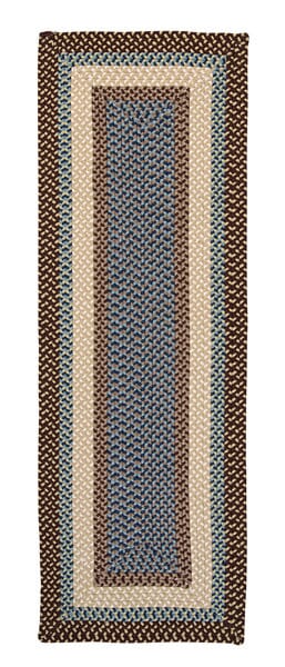 Colonial Mills Montego mg89 Bright Brown / Celery / Blue Rugs - Colonial Mills - mg89r024x036r